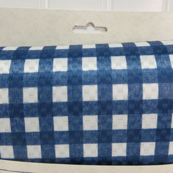 Pioneer Woman Gingham Checkered Reversible Dish Drying Mat, 18" x 24" Blue Beige - Picture 2 of 7